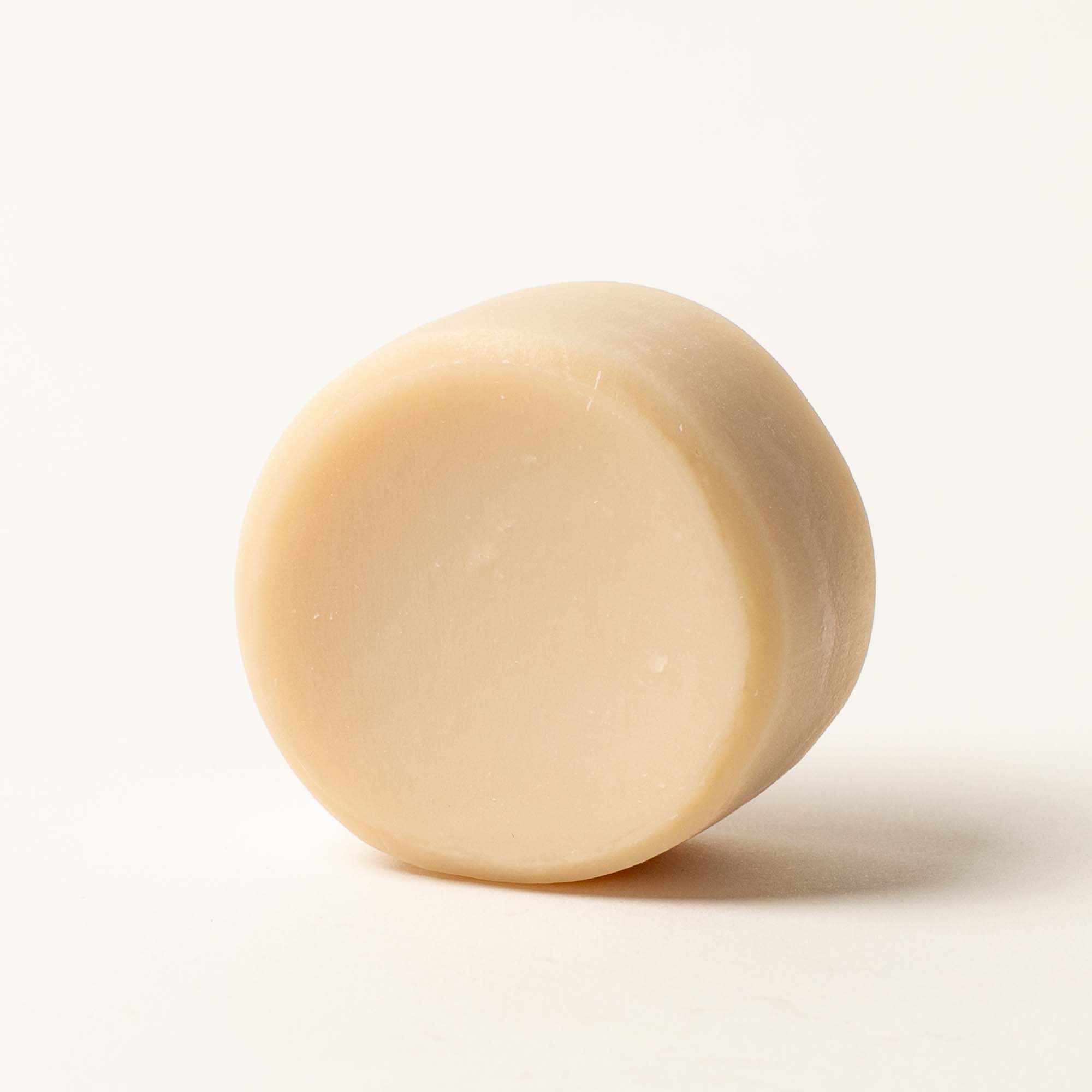 A shave soap bar standing alone